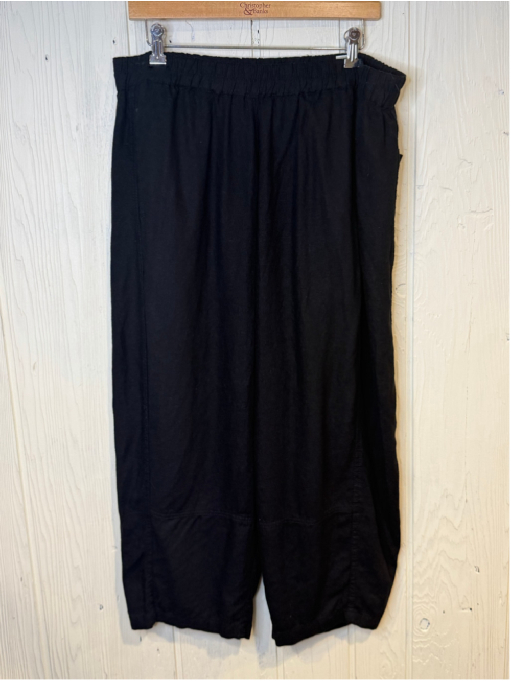 Women's Max Studio Black Cropped Pants Size 1X